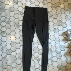 Lululemon size 8 dark army green leggings! Excellent condition!